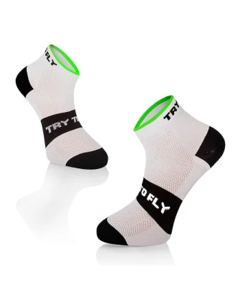 Sosete scurte pentru ciclism CYCLING ANKLE SOCKS Meryl® Skinlife White-Black