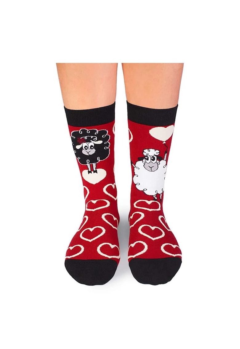 Sosete bumbac Arty Socks Oita Indragostita Rosu