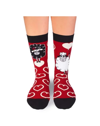 Sosete bumbac Arty Socks Oita Indragostita Rosu