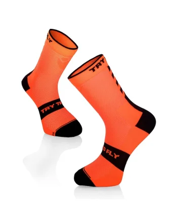 Sosete pentru ciclism CYCLING SOCKS Fluo Orange
