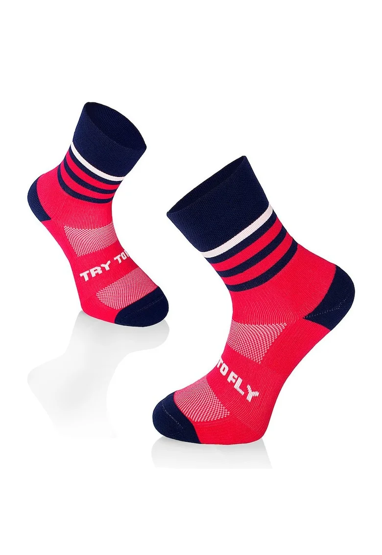 Sosete pentru alergat RUNNING MICROLON SOCKS Fuchsia Dark Blue