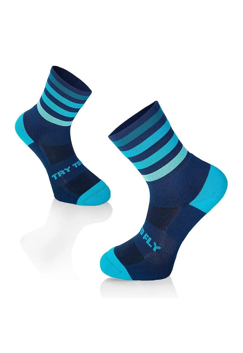 Sosete pentru alergat RUNNING MICROLON SOCKS Dark blue - Turquoise
