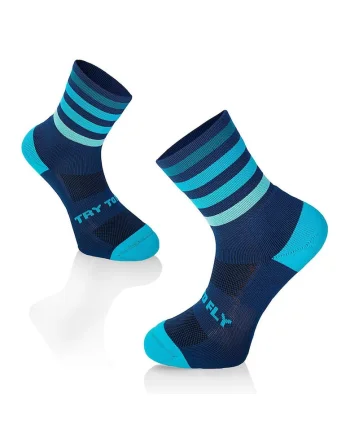Sosete pentru alergat RUNNING MICROLON SOCKS Dark blue - Turquoise