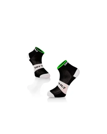 Sosete scurte pentru ciclism, CYCLING ANKLE SOCKS Meryl® Skinlife Black-White