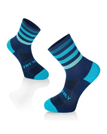 Sosete pentru alergat RUNNING MICROLON SOCKS Albastru inchis - Turcoaz
