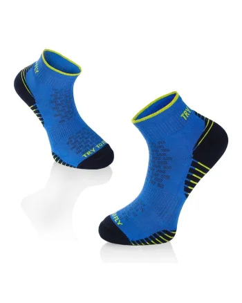 Sosete scurte, pentru alergat din bumbac organic RUNNING ANKLE SOCKS Dark Blue