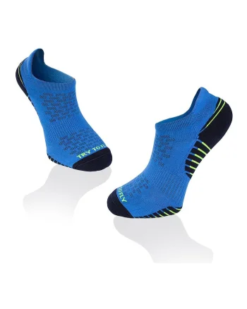 Sosete scurte, pentru alergat din bumbac organic RUNNING SNEAKER SOCKS Blue - Dark blue