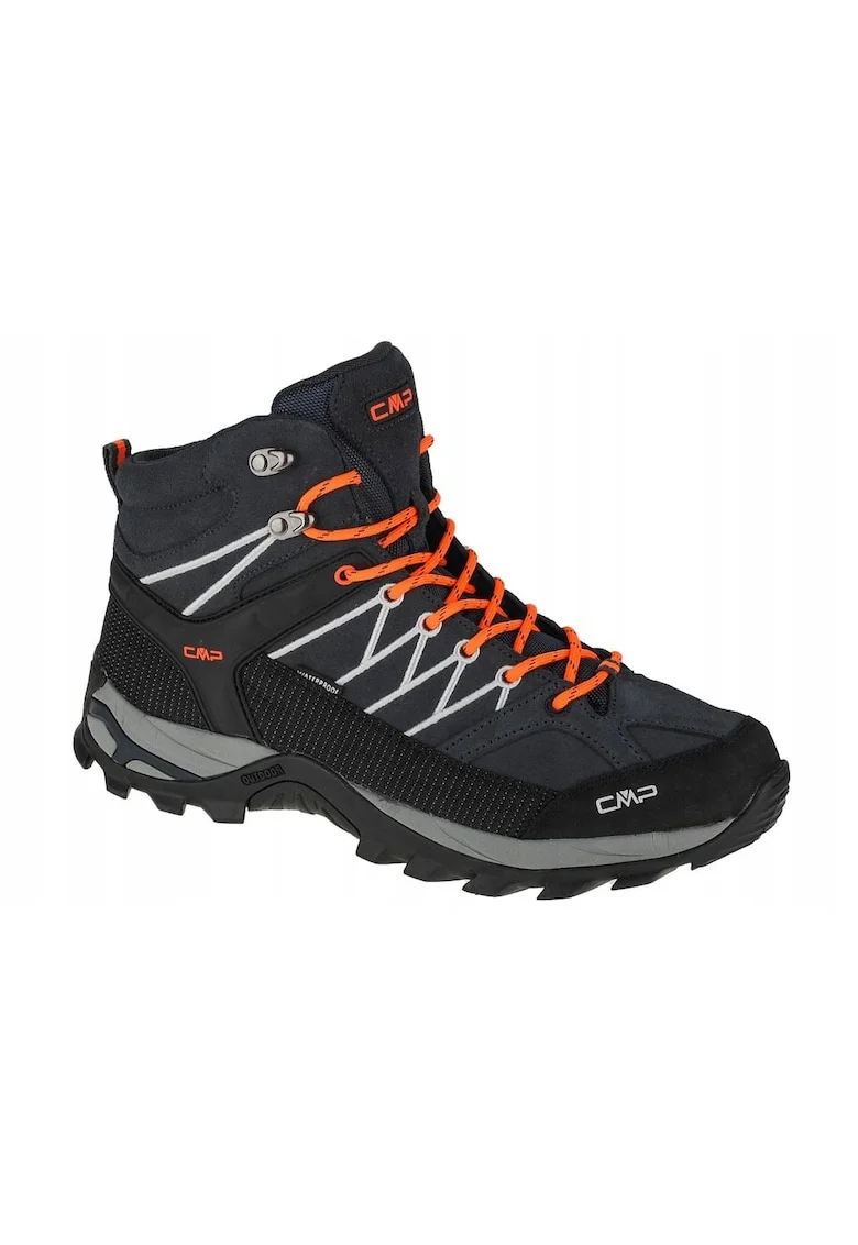 Pantofi de trekking,  Rigel Mid 3Q12947-73UC, Negru/Portocaliu