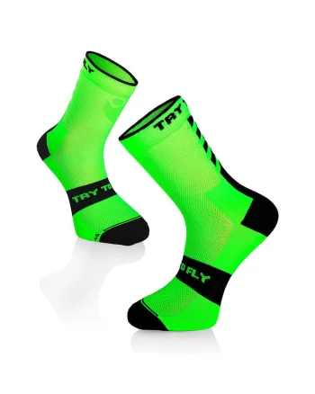Sosete pentru ciclism CYCLING SOCKS Fluo Green