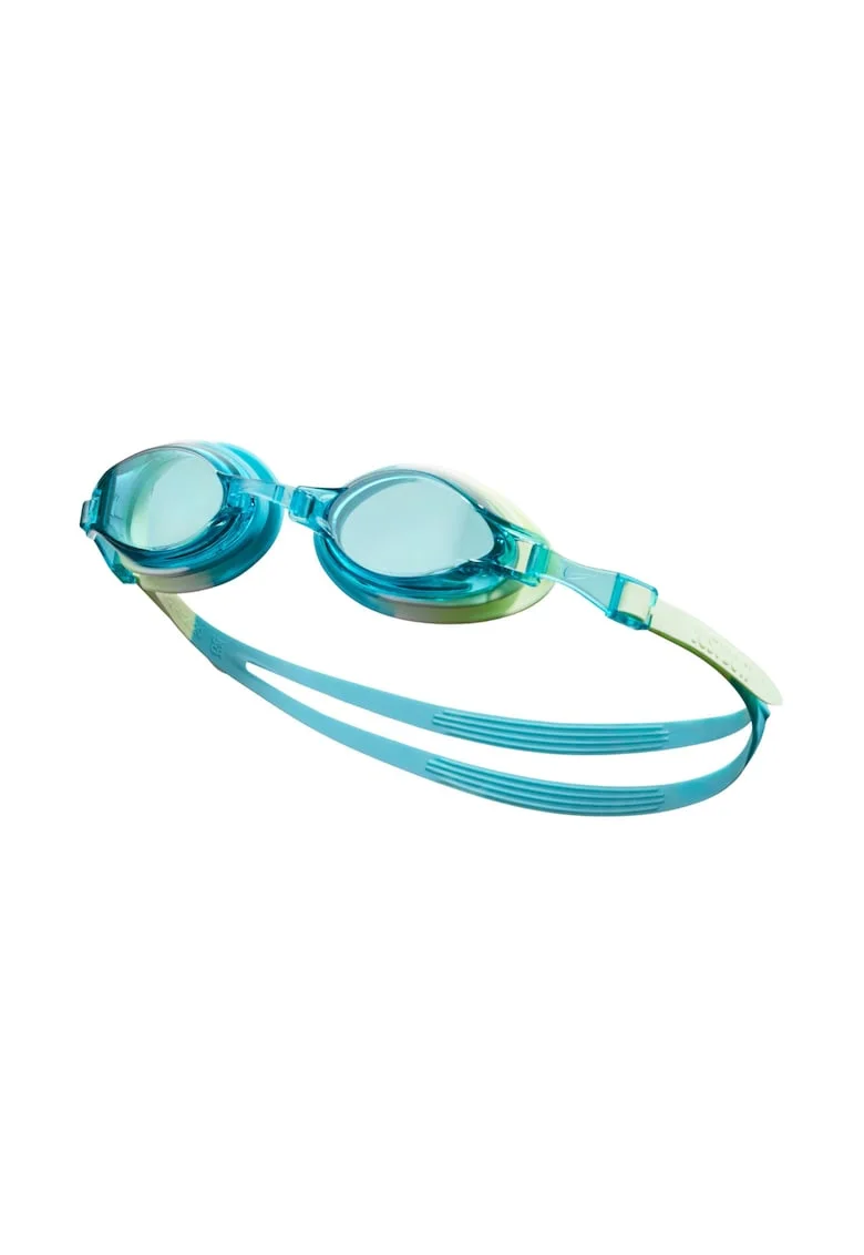 Ochelari de inot Nike Chrome Dusty Catus Junior, anti-fog, filtrare UV, albastri, set
