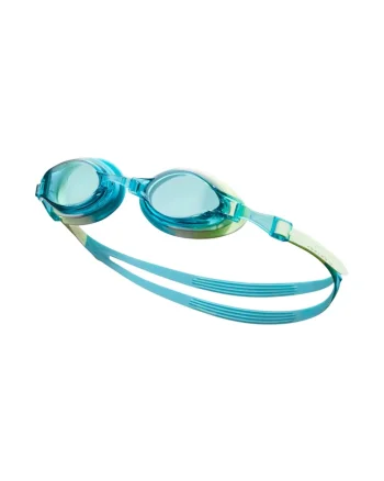 Ochelari de inot Nike Chrome Dusty Catus Junior, anti-fog, filtrare UV, albastri, set