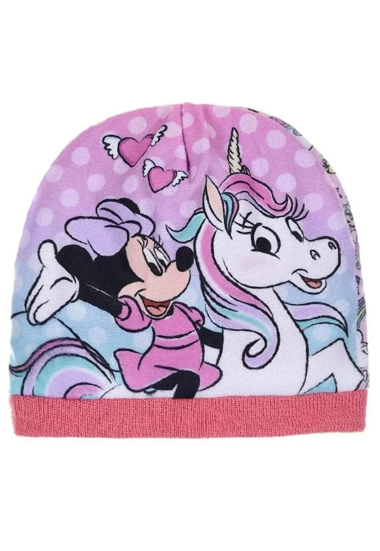 Caciula de iarna pentru fetite,  Minnie Mouse, roz, 54