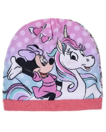 Caciula de iarna pentru fetite,  Minnie Mouse, roz, 54