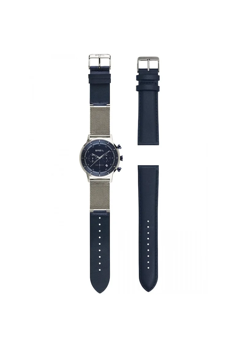 Ceas Barbati,  Six.3.Nine, Set cu Bratara suplimentara 1110090406, Albastru