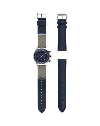 Ceas Barbati,  Six.3.Nine, Set cu Bratara suplimentara 1110090406, Albastru