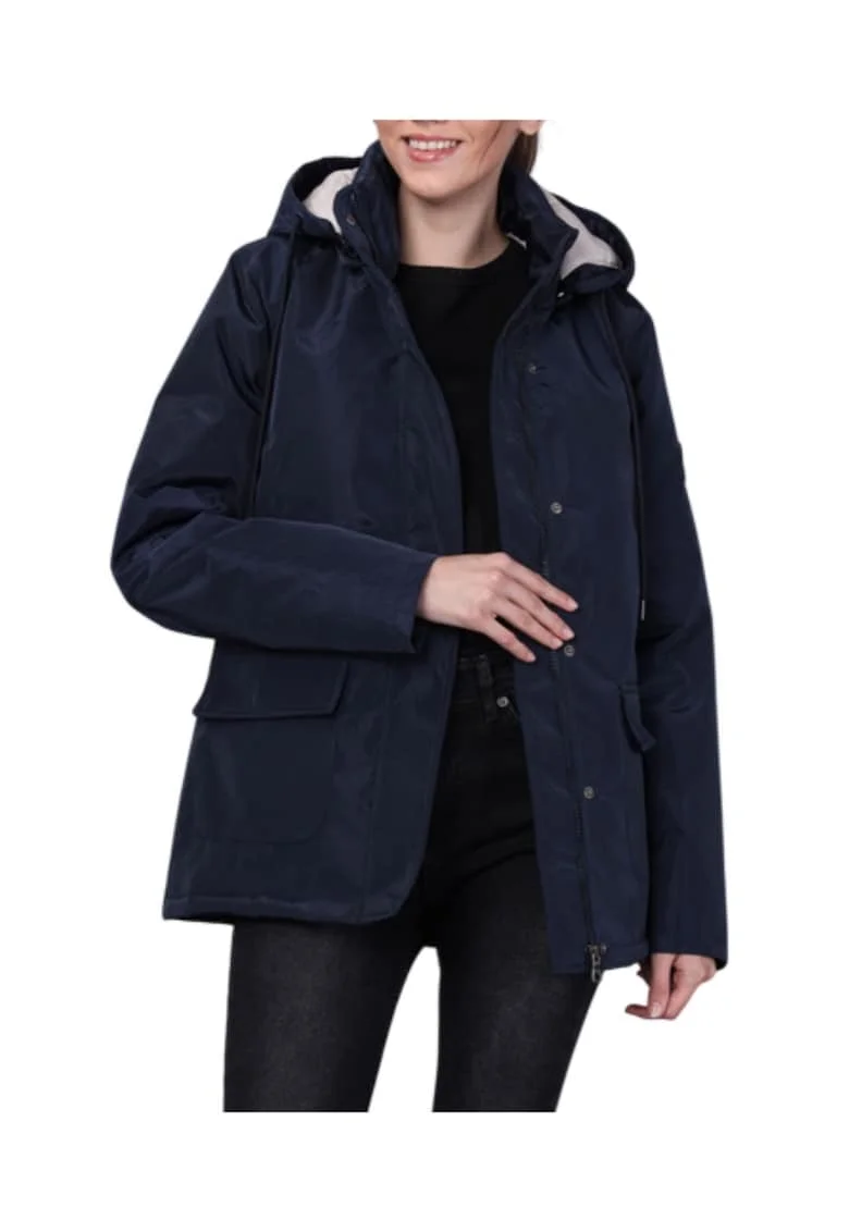 Geaca de dama  bleumarin, parka de iarna, S,