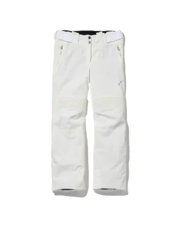 Pantaloni ski dama,  Poliester/Spandex, Alb, Alb