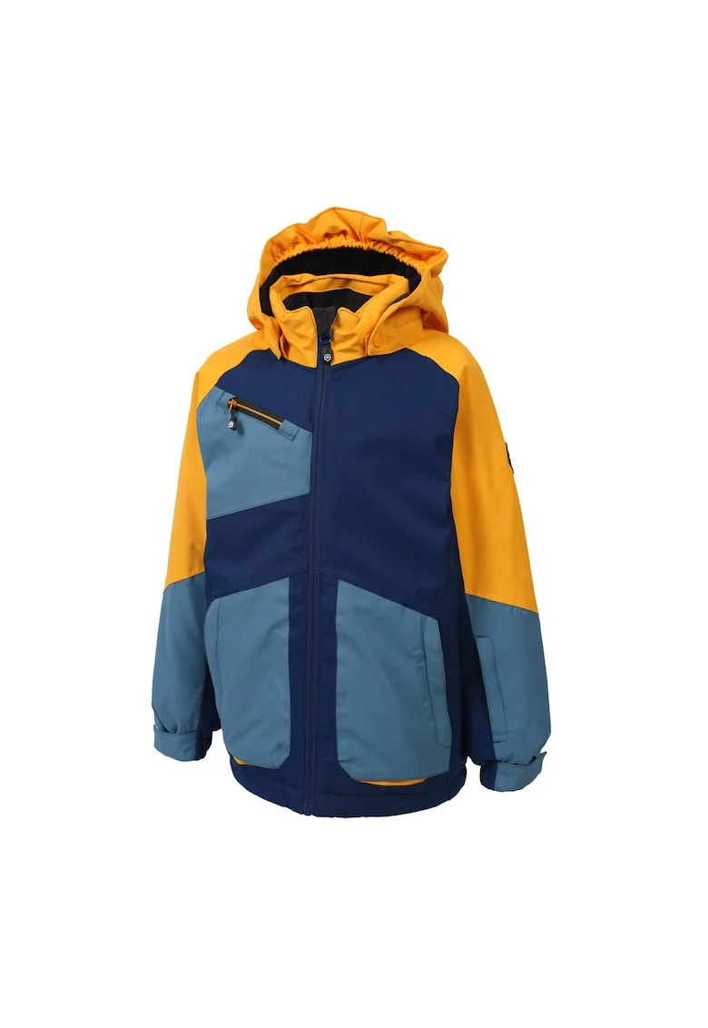 Jacheta sport copii,  Impermeabila, Poliester, Multicolor,