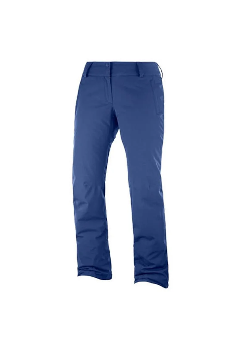 Pantaloni de schi cu detaliu logo, Bleumarin