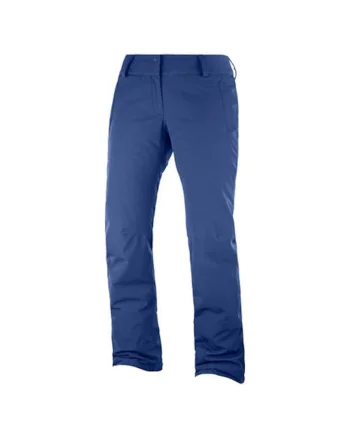 Pantaloni de schi cu detaliu logo, Bleumarin