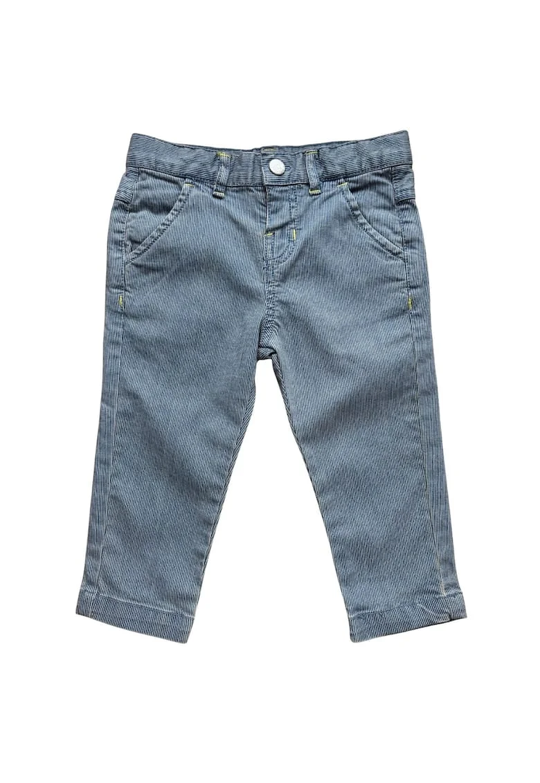 Pantaloni copii,  model cu dungi, bumbac/elastan, albastru