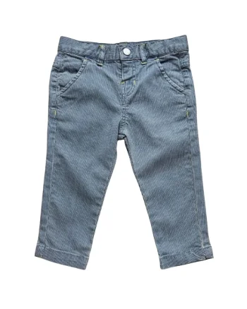 Pantaloni copii,  model cu dungi, bumbac/elastan, albastru