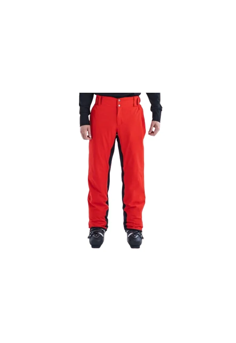 Pantaloni de schi pentru barbati,  Poliester, Rosu/Negru, Rosu/Negru