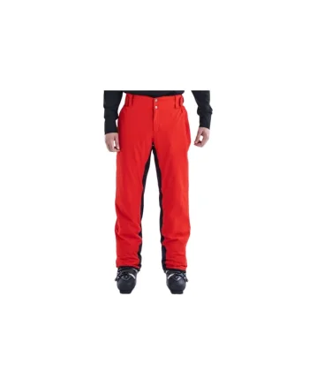 Pantaloni de schi pentru barbati,  Poliester, Rosu/Negru, Rosu/Negru