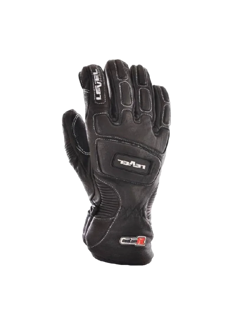Manusi ski barbati, Level, Poliester/Elastan, Negru,