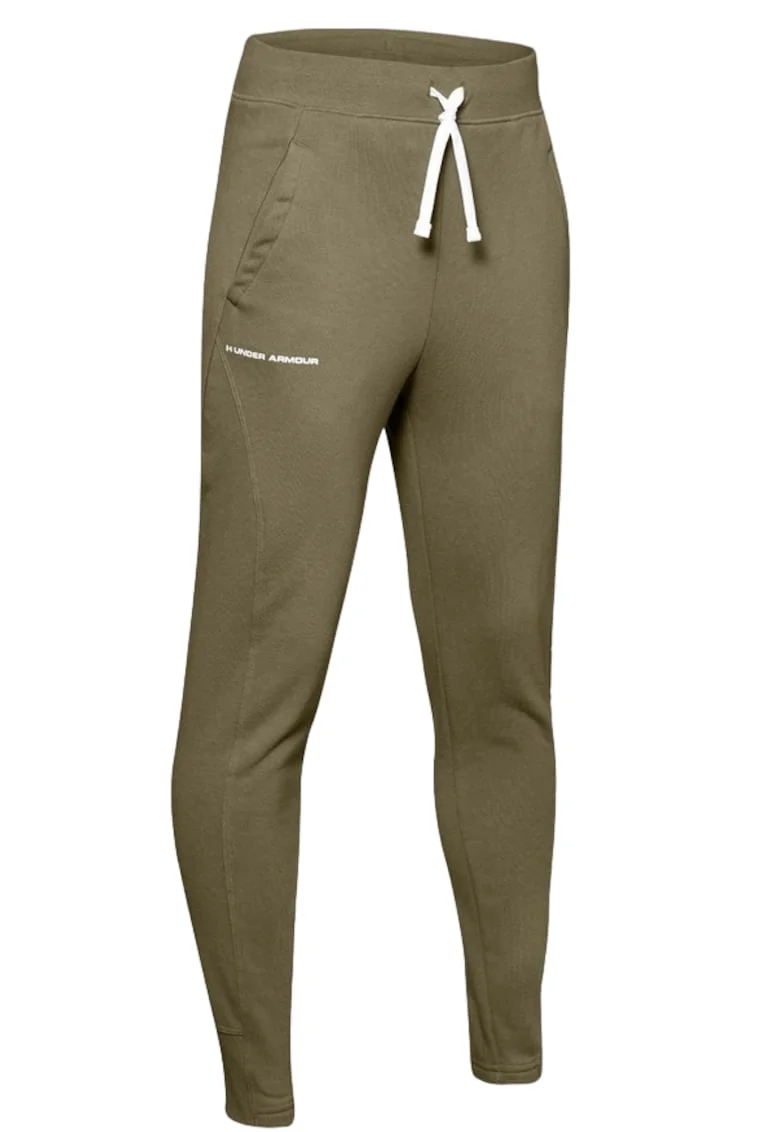 Pantaloni sport pentru baieti,  Bumbac, Kaki, 137 cm, 9-10 ani