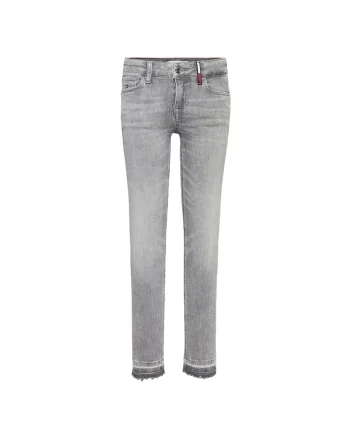 Pantaloni copii,  Textil, Gri, 128cm, 8+