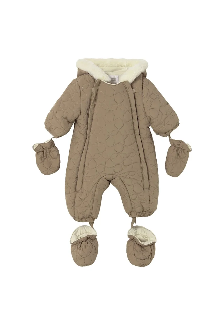 Salopeta pentru copii,  unisex, poliester, bej,