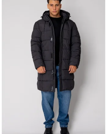Geaca lunga cu fermoar Grey Anthracite I 18688, Gri