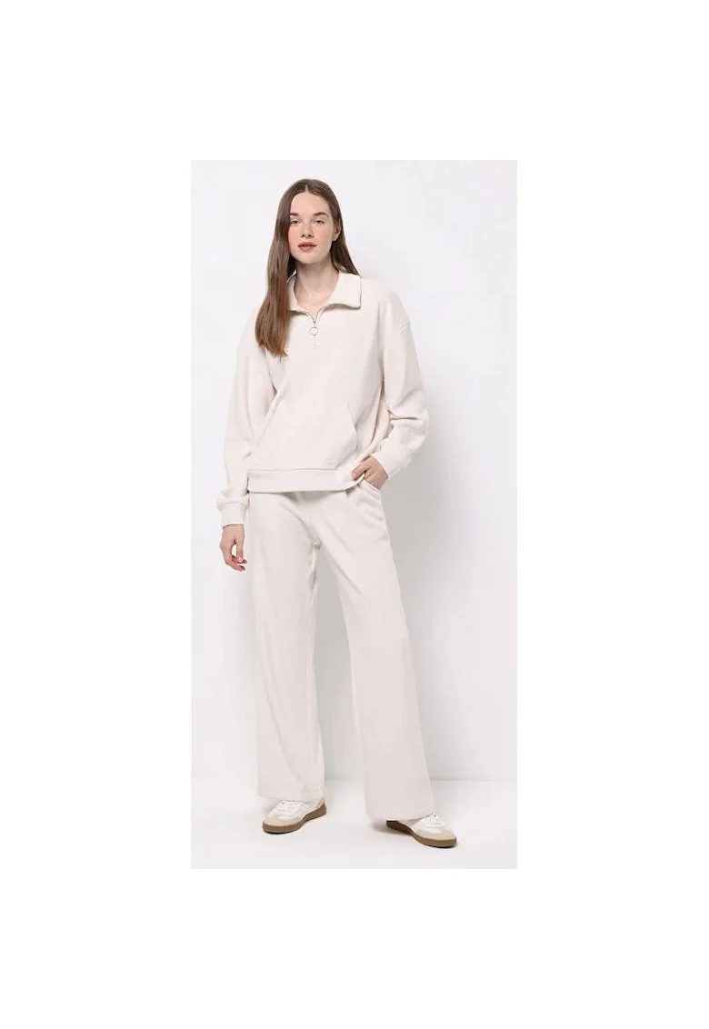 Pantaloni Sport Dama  Ecru Regular Fit 8684112952826