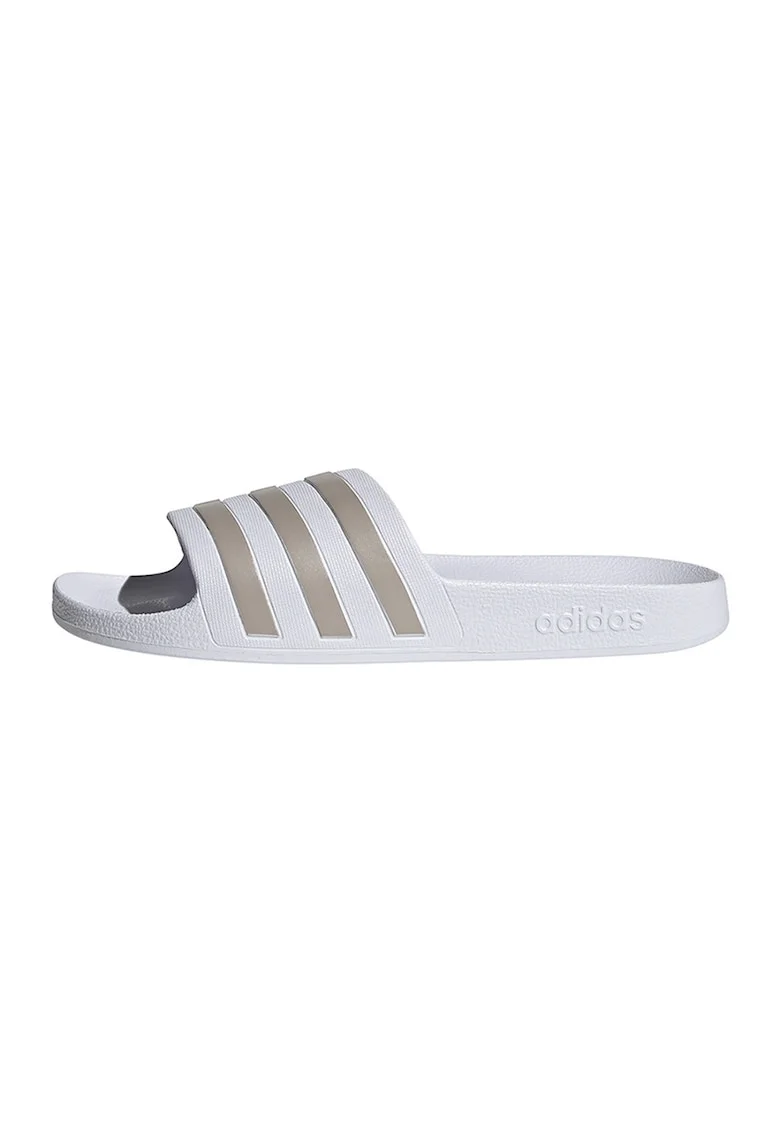 Papuci din cauciuc Adilette Aqua, Alb/Grej