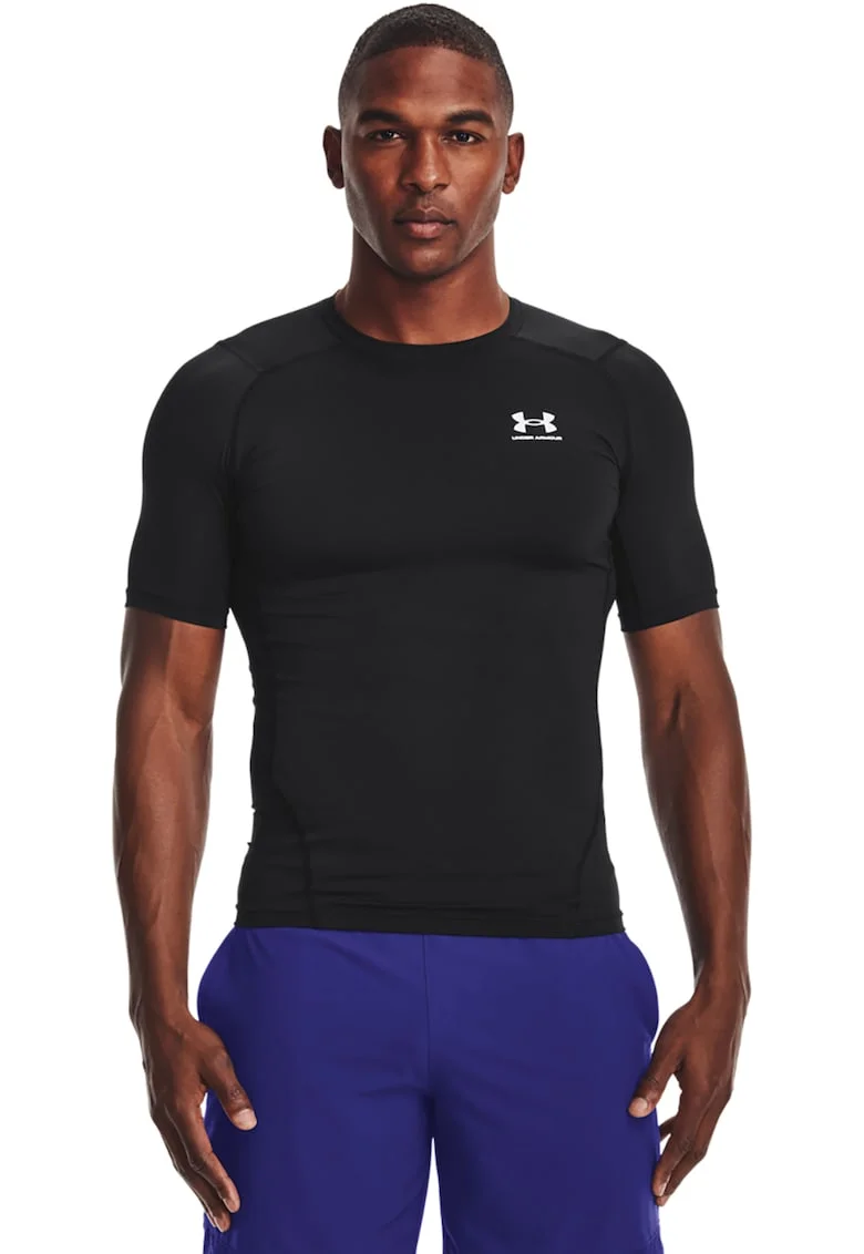 Tricou de compersie pentru fitness HeatGear®, Alb/Negru