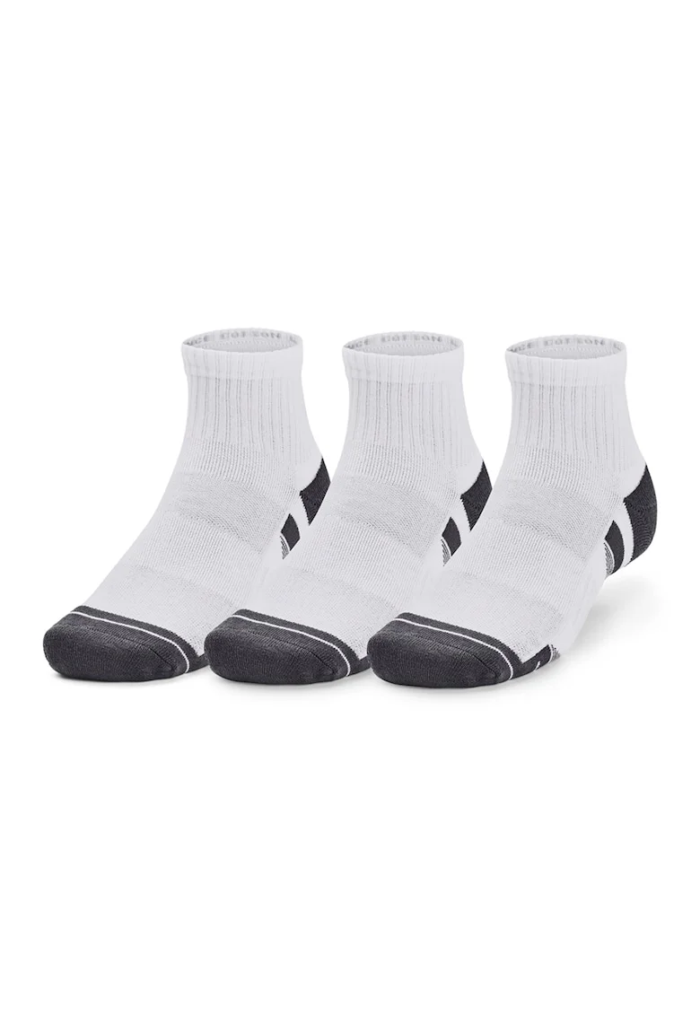 Set de sosete scurte pentru fitness - 3 perechi, Alb/Negru