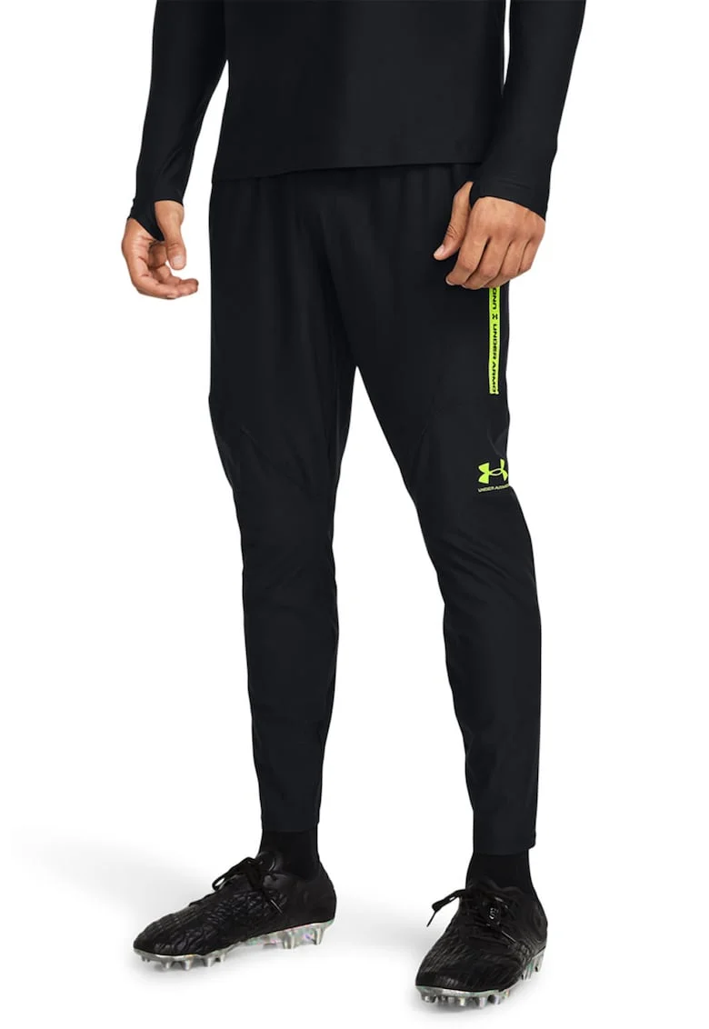 Pantaloni cu buzunare laterale pentru fotbal Challenger Pro, Negru