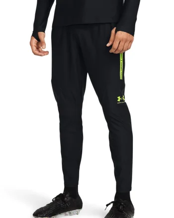 Pantaloni cu buzunare laterale pentru fotbal Challenger Pro, Negru