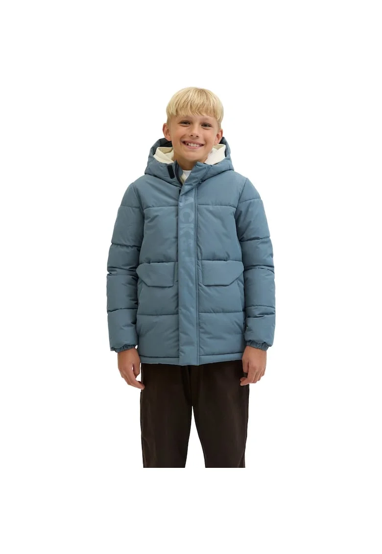 Geaca JACK &JONES Speed Puffer JNR 51594, Albastru deschis