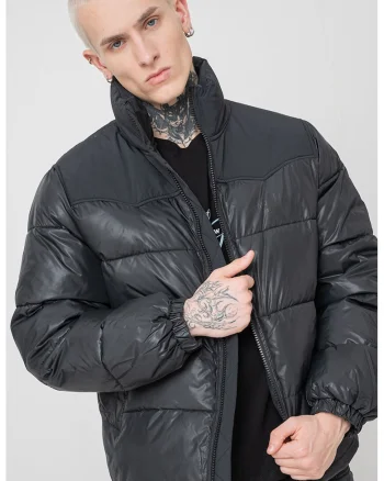 Geaca cu fermoar Oakfield, Negru