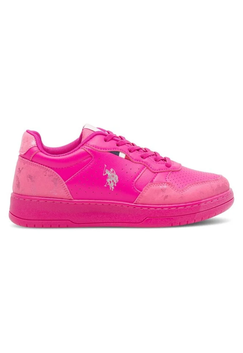 Pantofi sport copii, US POLO ASSN, 590559, Sintetic, Roz,