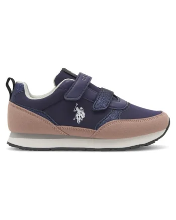 Pantofi sport copii, US POLO ASSN, 590559, Textil, Bleumarin,