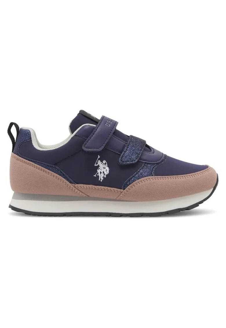 Pantofi sport copii, US POLO ASSN, 590559, Textil, Bleumarin,