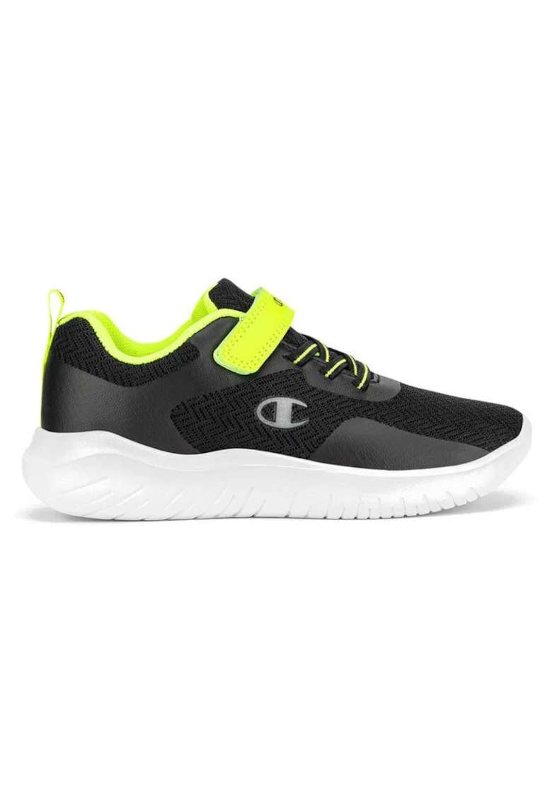 Pantofi sport copii,  590559, Sintetic/Textil, Negru,