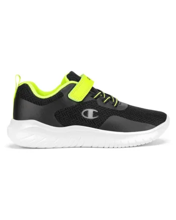 Pantofi sport copii,  590559, Sintetic/Textil, Negru,