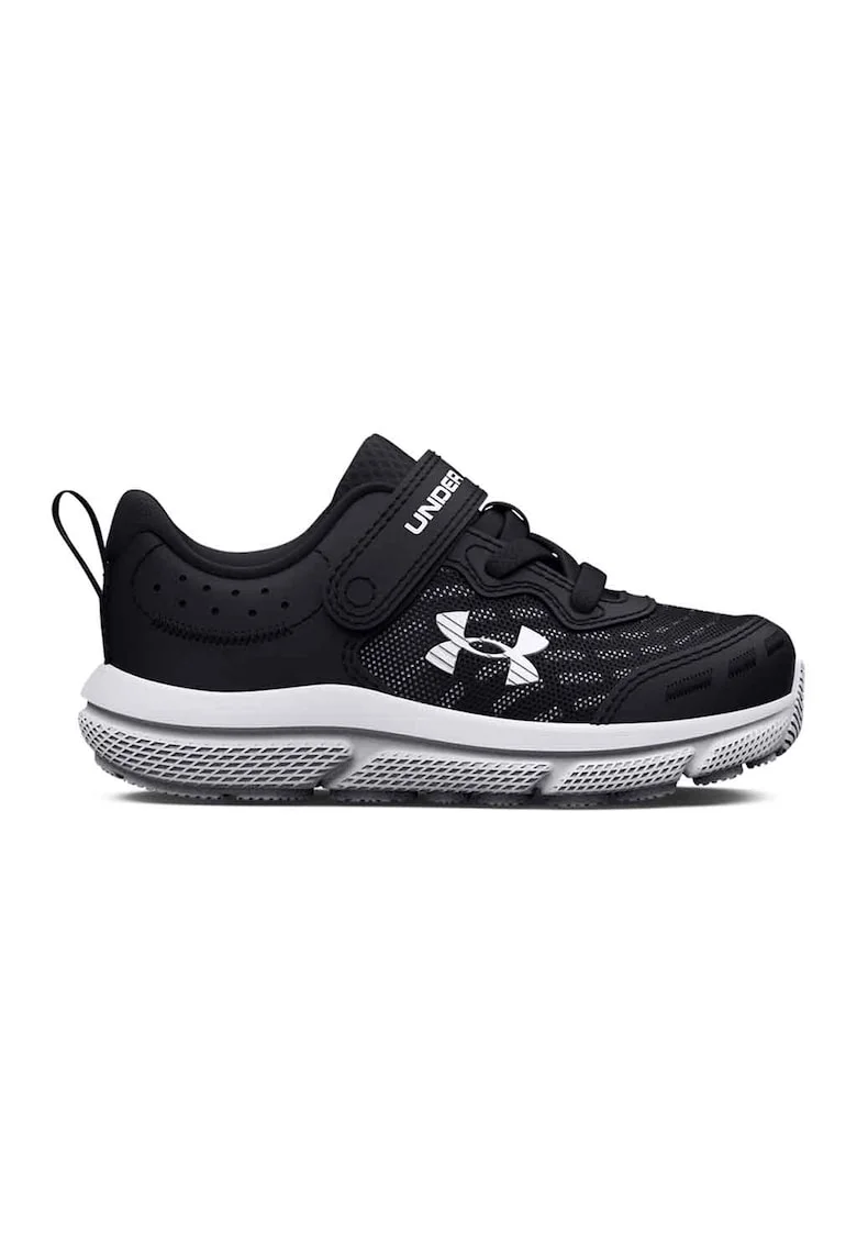 Pantofi cu velcro Assert 10 pentru alergare, Alb/Negru