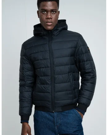 Geaca regular fit Odenis, Negru