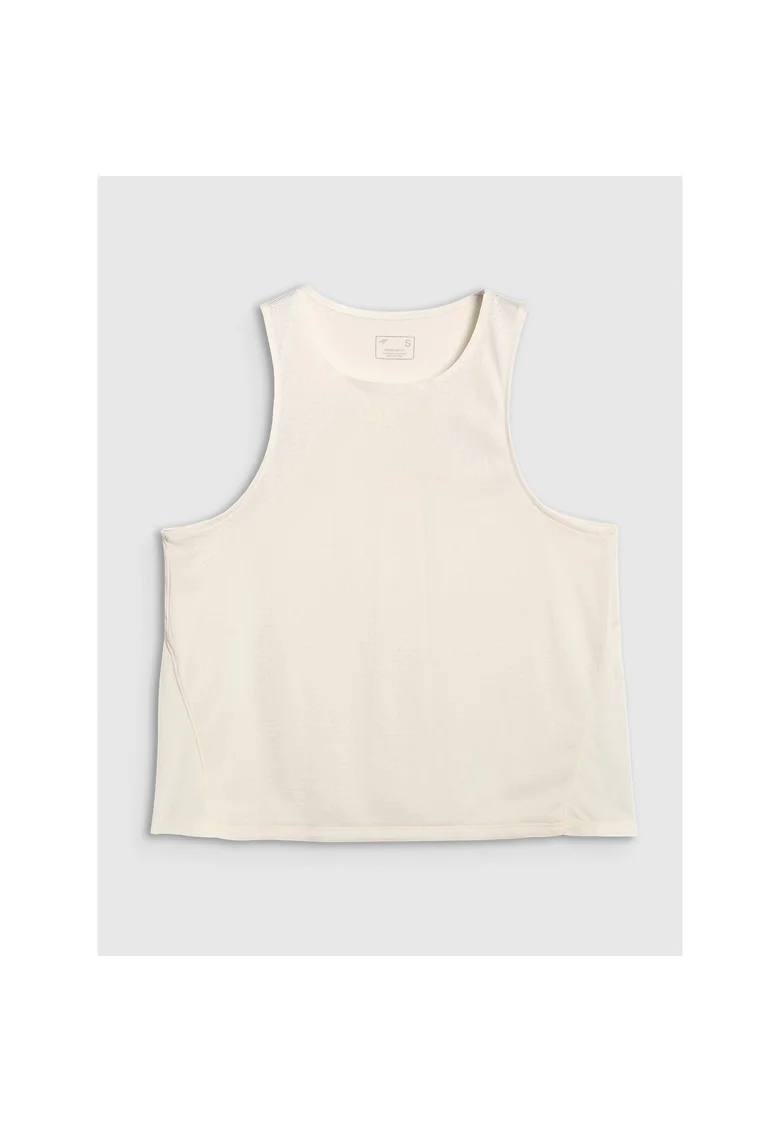 Maiou antrenament oversize Femei  crem, poliester, 4FDry, Crem
