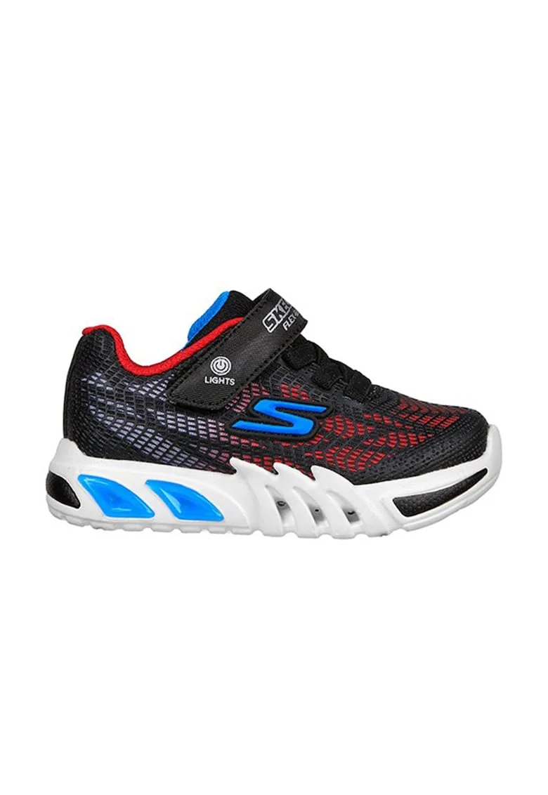 Pantofi Sport  Flex Glow Elite Vorlo Inf 400137N-BKRB, Baieti, Negru